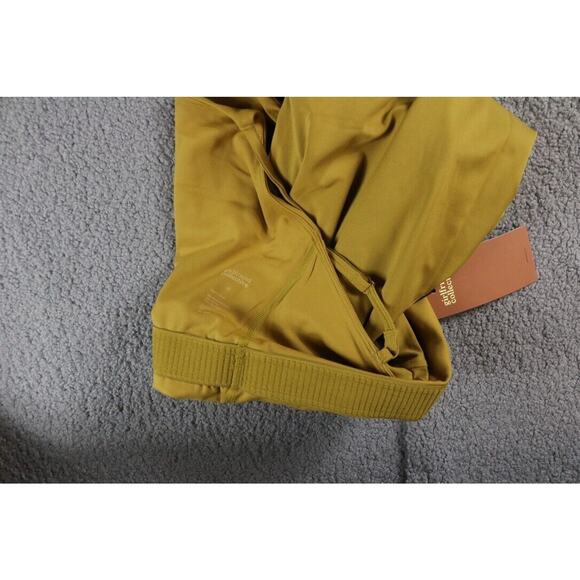 New Girlfriend Collective Dress Medium Mustard Yellow Naomi Workout Shelf Bra - Picture 12 of 12